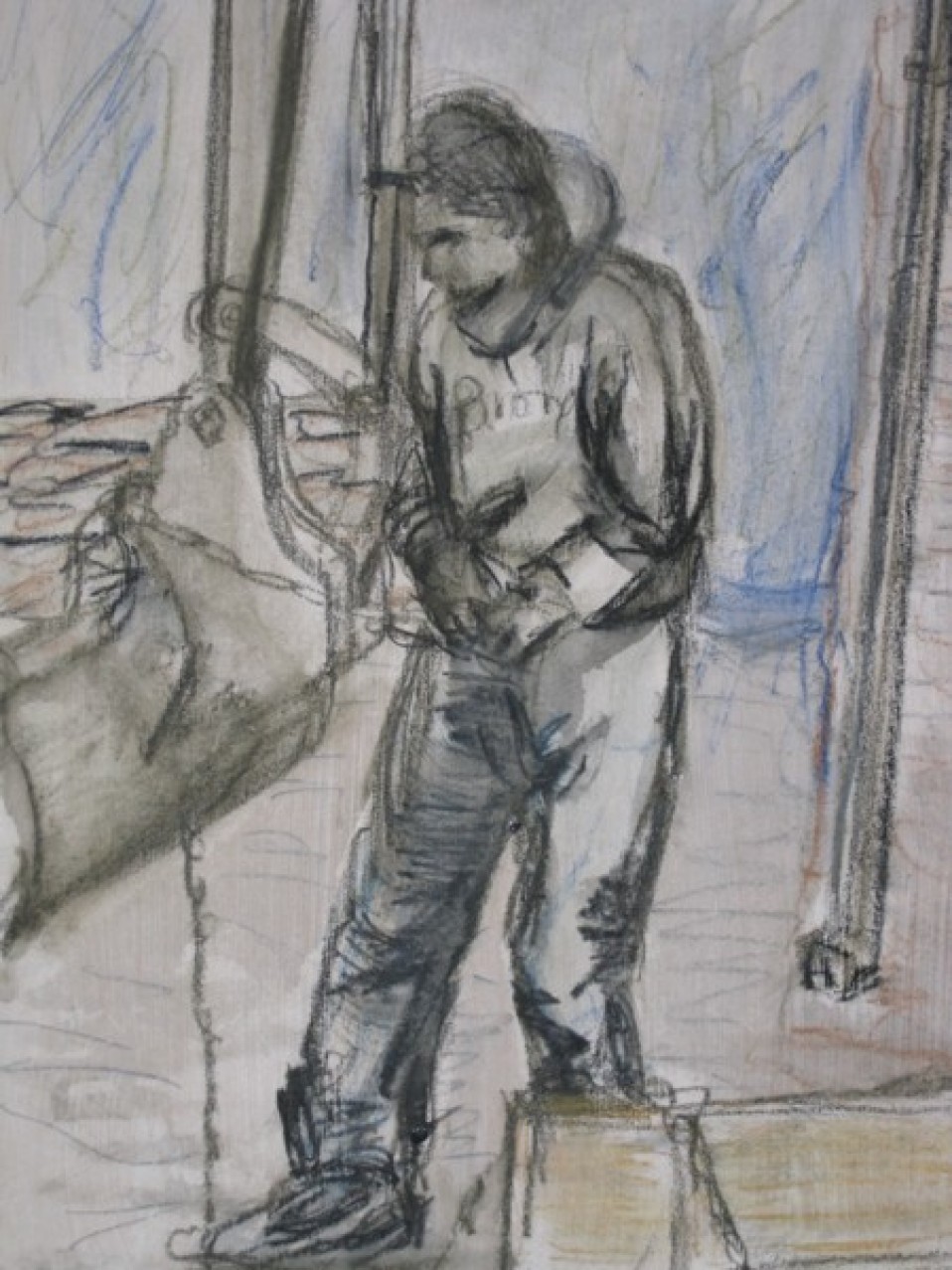 Man At Work – Preliminary sketch