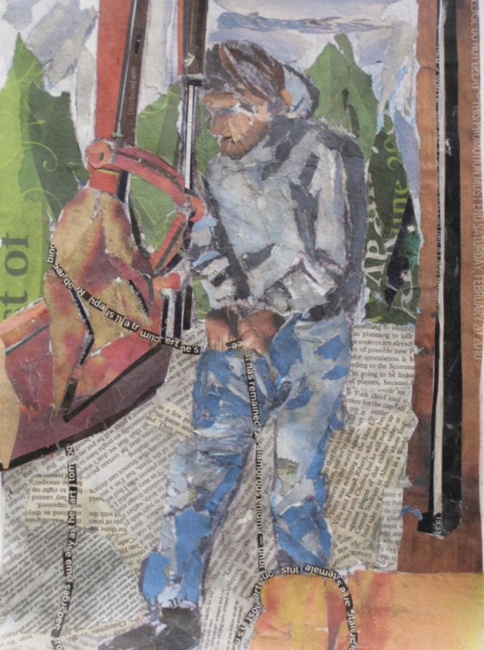 Man At Work Collage