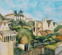 Budleigh Townwards from the cliff path